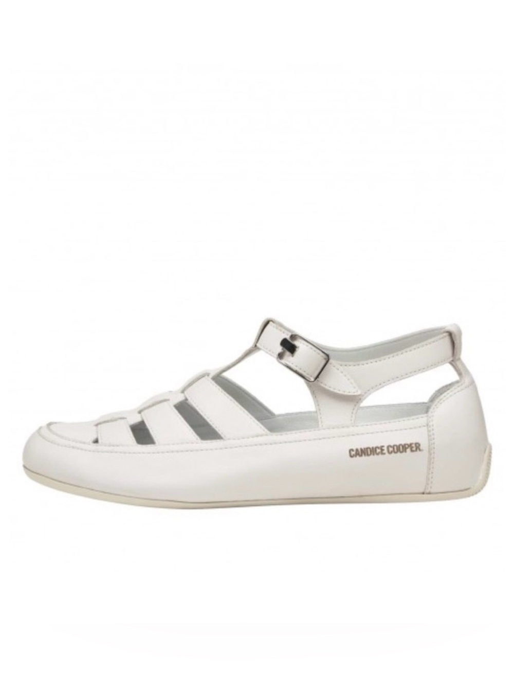 NWT Candice Cooper ROCK T-BAR - Leather sandals - Ice White